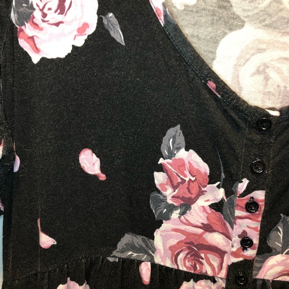 Torrid Button Down Floral Babydoll - Picture 3 of 3